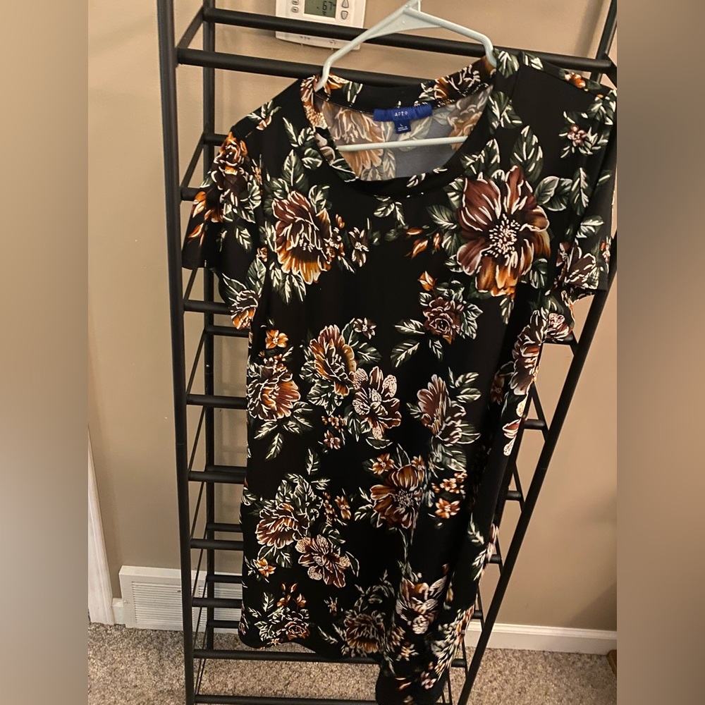 Watercolor Shift Dress